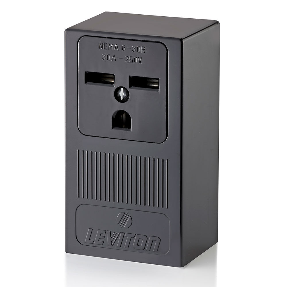 Product image for LEV 5376-P00 EB RECPT, 2-P 3-W, 30A