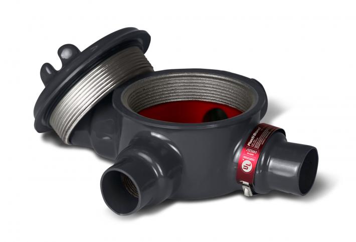 Product image for Robroy / Plasti-Bond PRGUA36 1" GUA Hazardous Location Outlet Box w/ Aluminum Cover, 3" Opening, Plastic-Coated, Ferrous Material