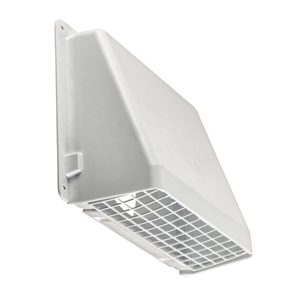 Product image for LAMB 351W 6IN WHITE PLASTIC WALL CAP