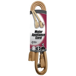 Product image for COLEMAN 03532 14/3SPT-3 6FOOT 15AMP 125V APPLIANCE CORD BEIGE