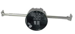 Product image for CANTEX EZ20CHG 4-IN ROUND CEILING BOX W/ BAR HANGER PLASTIC