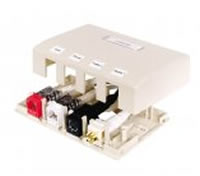 Product image for HUBW ISM4W 4 PORT SFC MNT HSG