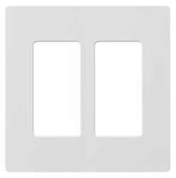 Product image for HUBW RCW2AL WALLPLATE, 2G DEC, SNAP-ON, AL