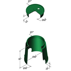 Product image for CARSON 08091006 "ELECTRIC" ROUND 809-09-4B/GRN/ELECTRIC 8X9 BOX AND COVER