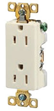Product image for Hubbell D20W 20A 125V DCRTR DPLX Receptacle