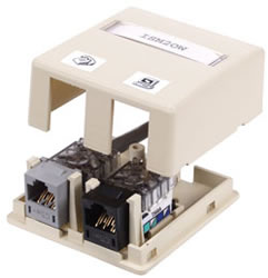 Product image for HUBBELL ISM2EI 2-PORT SURFACE MOUNT BOX IVORY