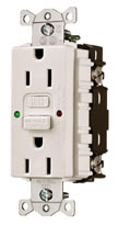 Product image for Hubbell GFST15W GROUND FAULT CIRCUIT INTERT WHITE