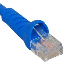 Product image for ICC ICPCSJ14BL 14FT CAT5E PATCH CORD MOLDED BOOT BLUE