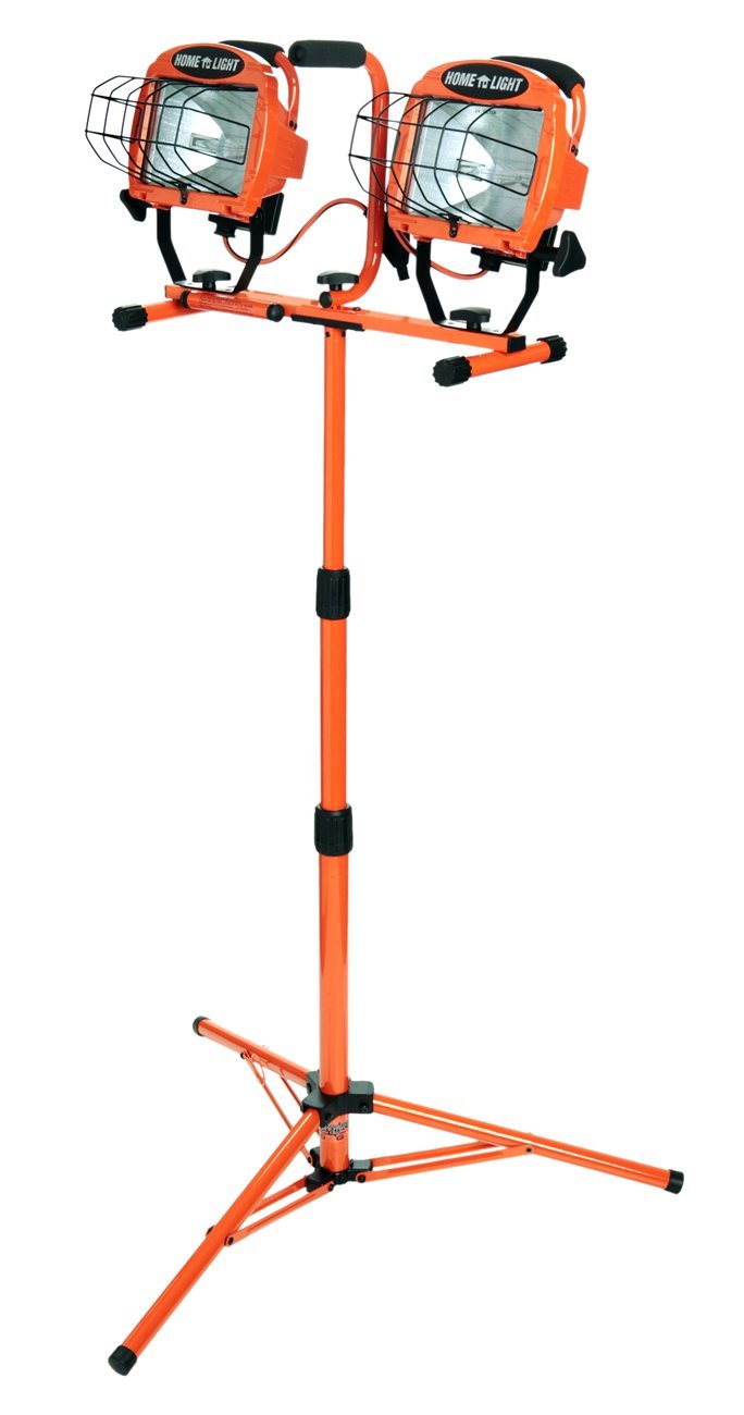Product image for COLEMAN CABLE L14SLED 1000W (2X500) 2-HEAD TRIPOD WORKLIGHT (DESIGNERS EDGE)