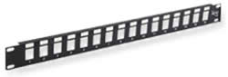 Product image for ICC IC107BE241 24PORT EZ BLANK PATCH PANEL