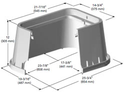 Product image for CARSON 1220-12 PEDESTAL GREEN ELECTRIC LARGE PENTA FARGO LCOK 12201195 (CITY OF ST.GEORGE SPEC)