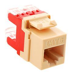 Product image for ICC IC1078F6IV IVORY CAT6 HD MODULAR JACK