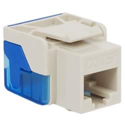 Product image for ICC IC1078E5WH WHITE CAT5e 8P8C MODULAR CONNECTOR JACK EZ