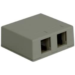 Product image for ICC IC107SB2GY GRAY 2PORT SURFACE MOUNT BOX