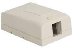 Product image for ICC IC108SB1WH WHITE 1PORT ELITE SURFACE MOUNT BOX