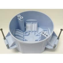 Product image for CANTEX EZ20CN 4/0 ROUND NAIL-ON CEILING BOX PLASTIC