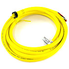 Product image for Woodhead 103000A01F250 3-Pin 13 Amp 600 VAC/VDC 16 AWG 25 Foot Yellow PVC Single Ended Cord Set