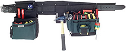 Product image for Boulder Bag ULT104-BK-XL Black Ultimate Electrician's Comfort Combo Tool Pouch Set w/ XLarge Belt (40"-44")