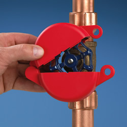 Product image for Panduit PSL-V6 RED Gate Valve Lockout