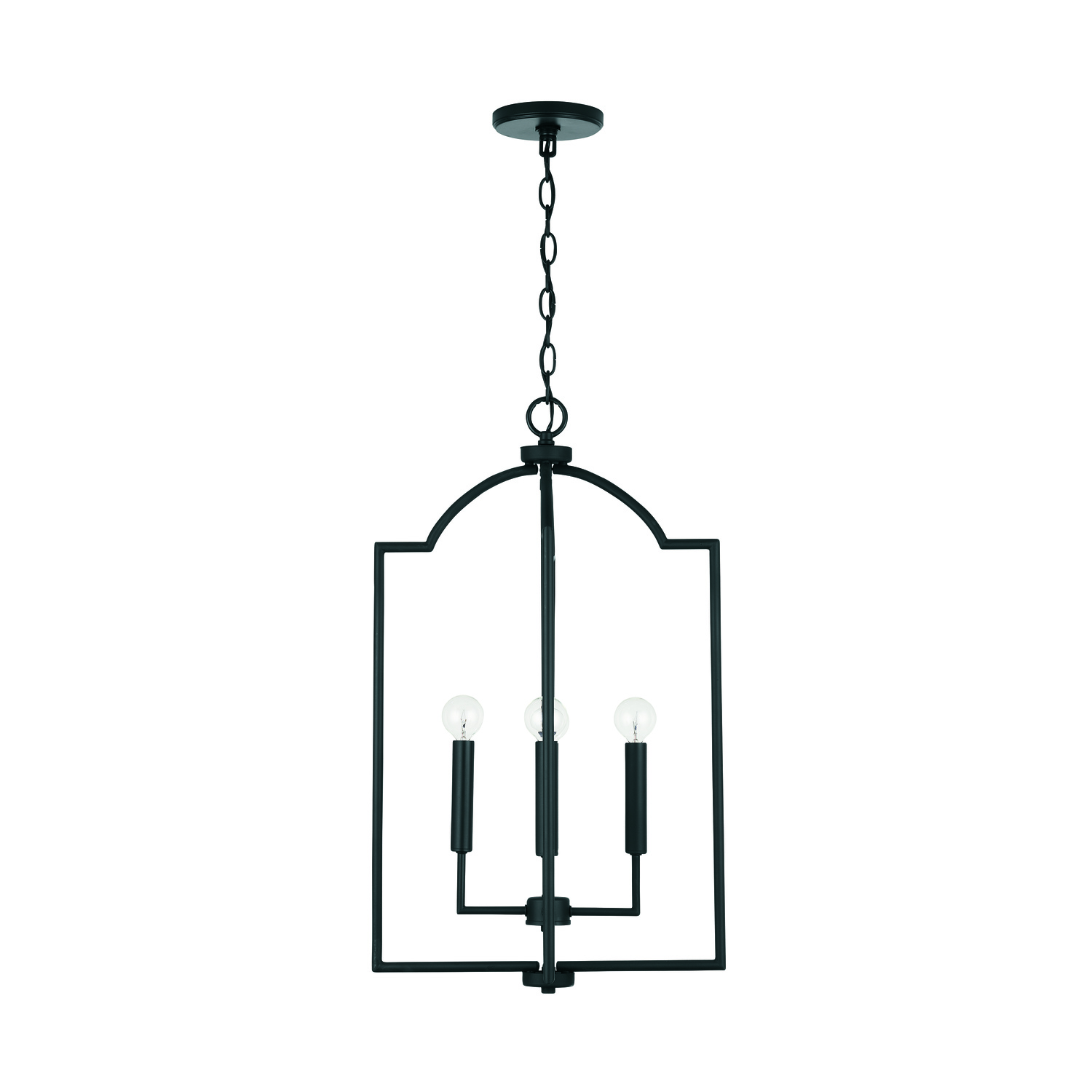 Capital Lighting Fixture Company 539341MB 16" W x 27" H 4-Light Foyer Pendant in Matte Black