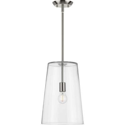 Progress P500242-009 One-light brushed nickel 10.5"pendant
