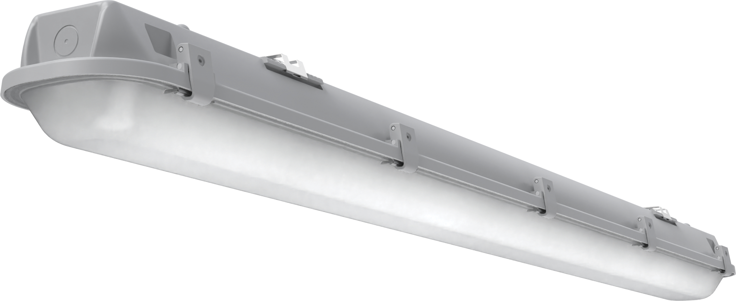 Lithonia CSVT L48 AL03 MVOLT SWW3 80 CRI CSVT LED Vapor Tight Vapor Tight LED Fixture 4 Ft Switchable