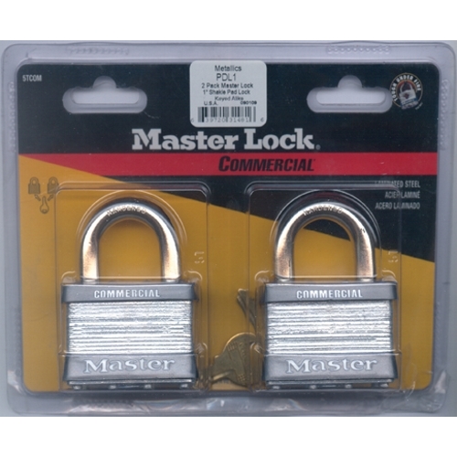 Metallics PDL1 2 Pack MASTERLOCK 1 Shackle Ke