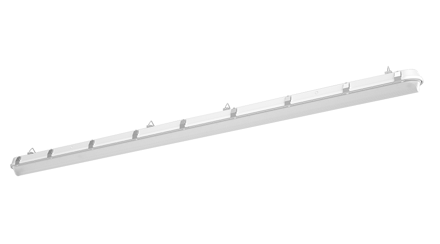 RAB SHARK8 RAB LED VAPORTITE 8' 100W ADJ 3500K/4000K/5000K 8,585-14,201 LUMEN 0-10V DIMMING 120-277V