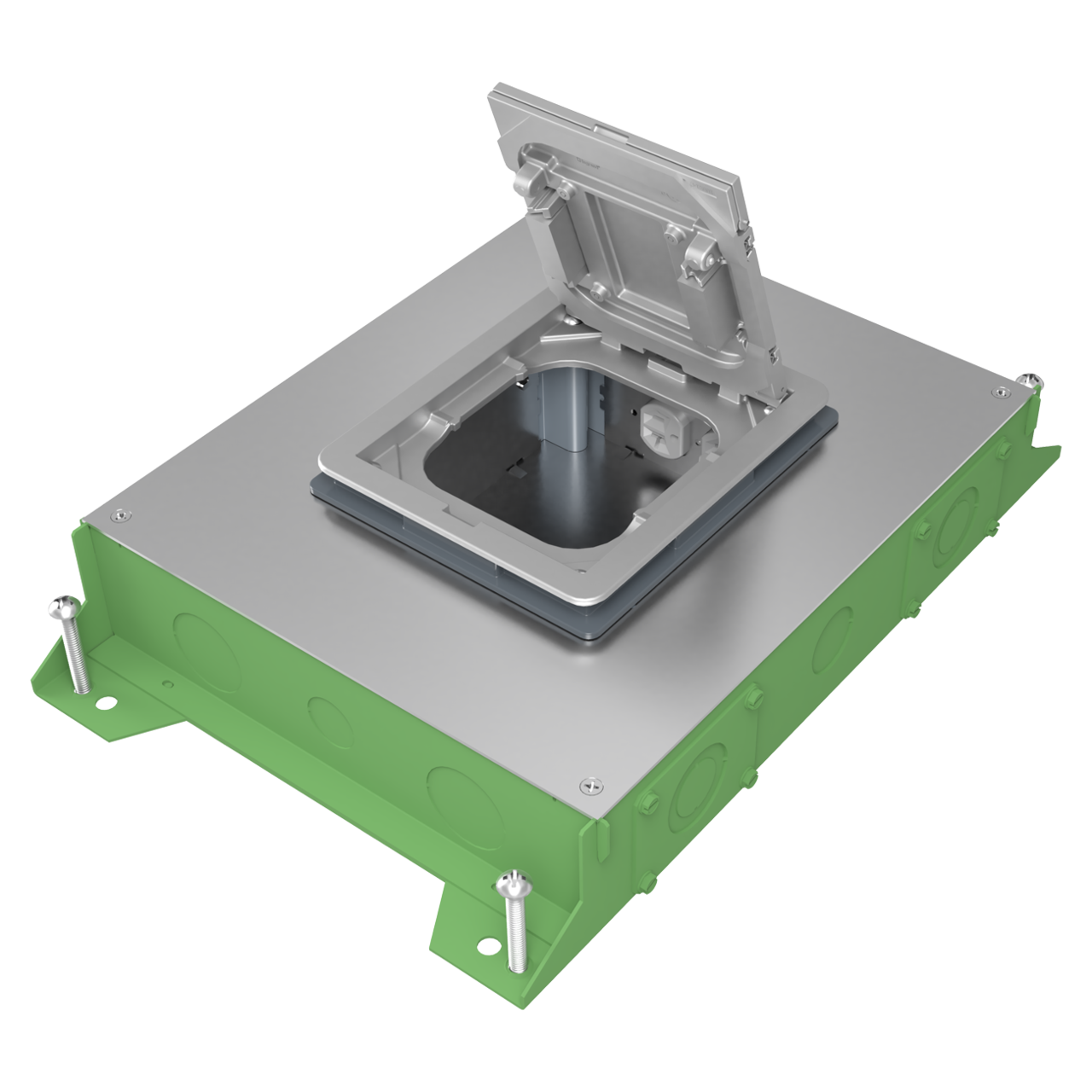Wiremold RFBA4R30OG RFBA 4-Gang Floor Box - On Grade