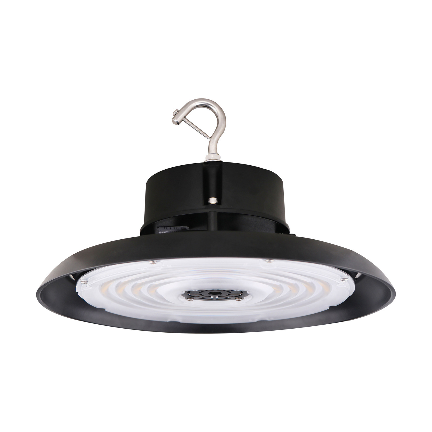Satco 65-806 200W UFO LED High Bay, 29000 Lumens, 5000K, 277-480 Volt, 0-10V Dimmable, Black Finish