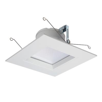 Halo RSQ6089301EMWWB 6" Square LED Retrofit Trim, 800 LM, 3000K, 90CRI