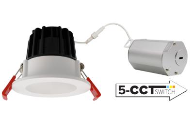 ELC ERT210CT5W Elco Lighting 2"" Led Rflctr Ic At 8W 550Lm 120V 5Cct All White 8W LED Bulbs Not Included