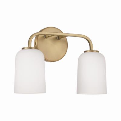 CPT 148821AD-542 Capital Lighting Two Light Vanity Aged Brass - Lawson (2) 100W A15 Bulbs Not Included 13.75IN W X 9.75IN H