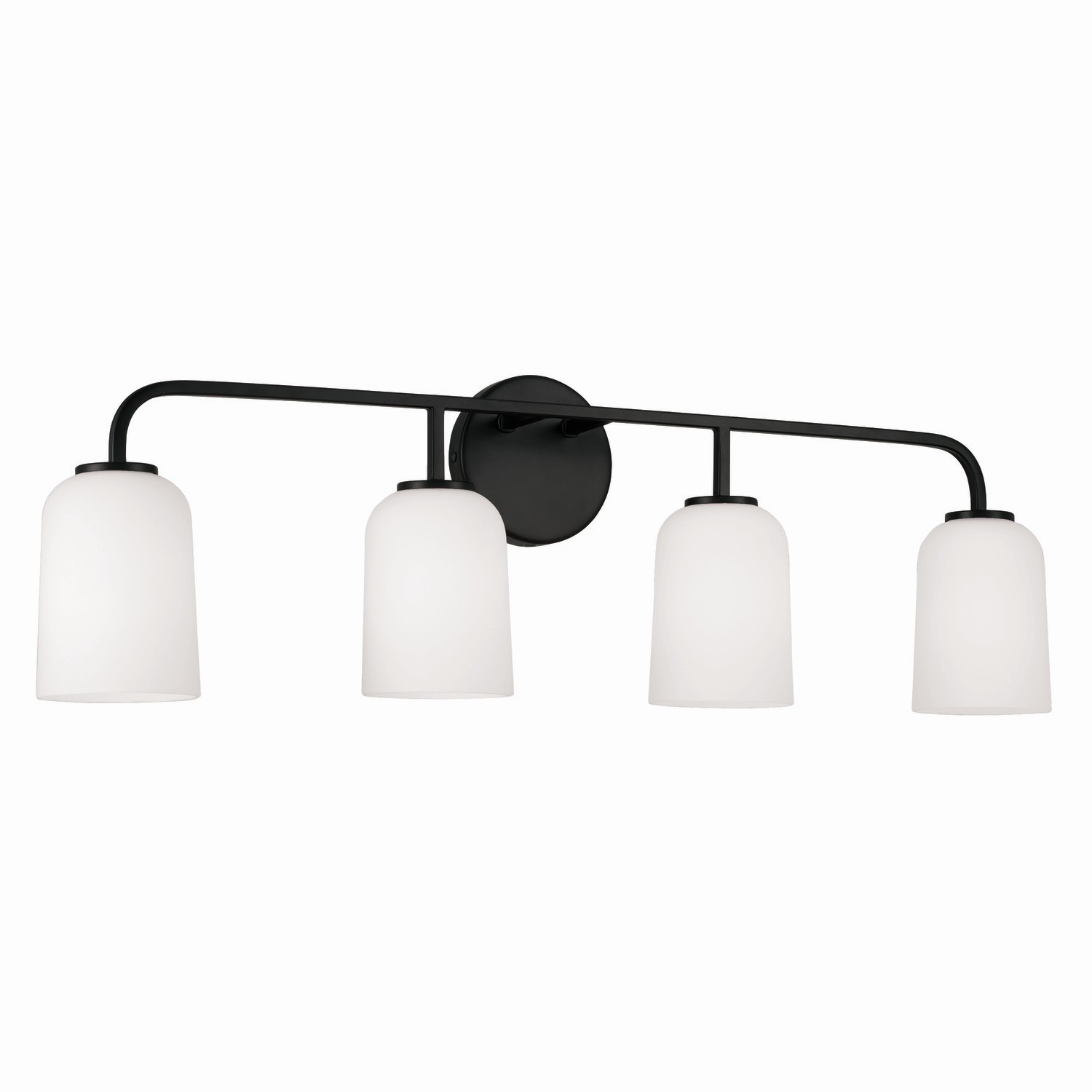 CPT 148841MB-542 Capital Lighting Four Light Vanity Matte Black - Lawson (4) 100W A15 Bulbs Not Included 32.25IN W X 9.75IN H