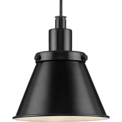 Progress P500383-31M One-light 8.25 in. pendant with metal shade