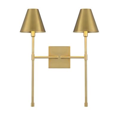 SAV 9-5202-2-322 Savoy House Two Light Wall Sconce Warm Brass - Jefferson (2) 60.00W E12 Bulbs Not Included 16.00IN W X 20.00IN H