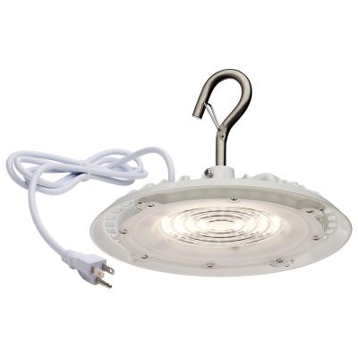 Nuvo 65/974 80 Watt - Hi-Pro Shop Light with Plug - 8" Dia. - 4000K - White Finish - 120 Volt