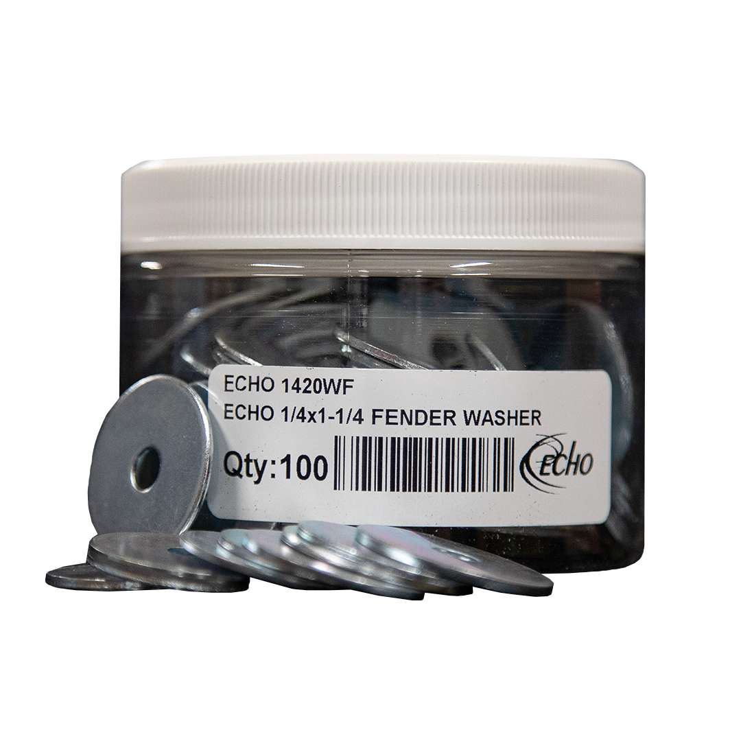 ECHO 1420WF-PACK(100)L 360145 ECHO 1/4X1-1/4 FENDER WASHER ZINC PLATED