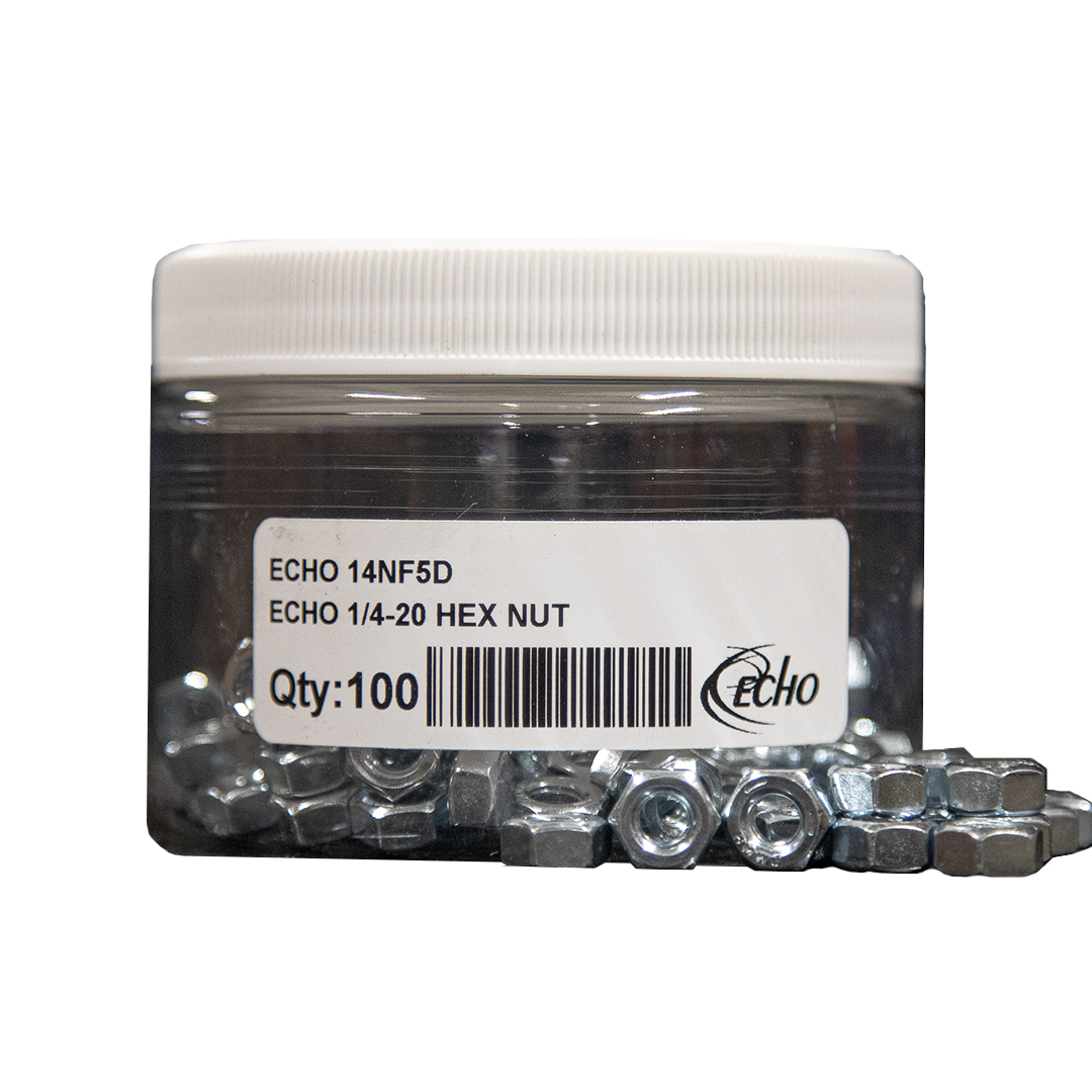 ECHO 14NF5D-PACK(100)S 848050 ECHO 1/4-20 HEX NUT