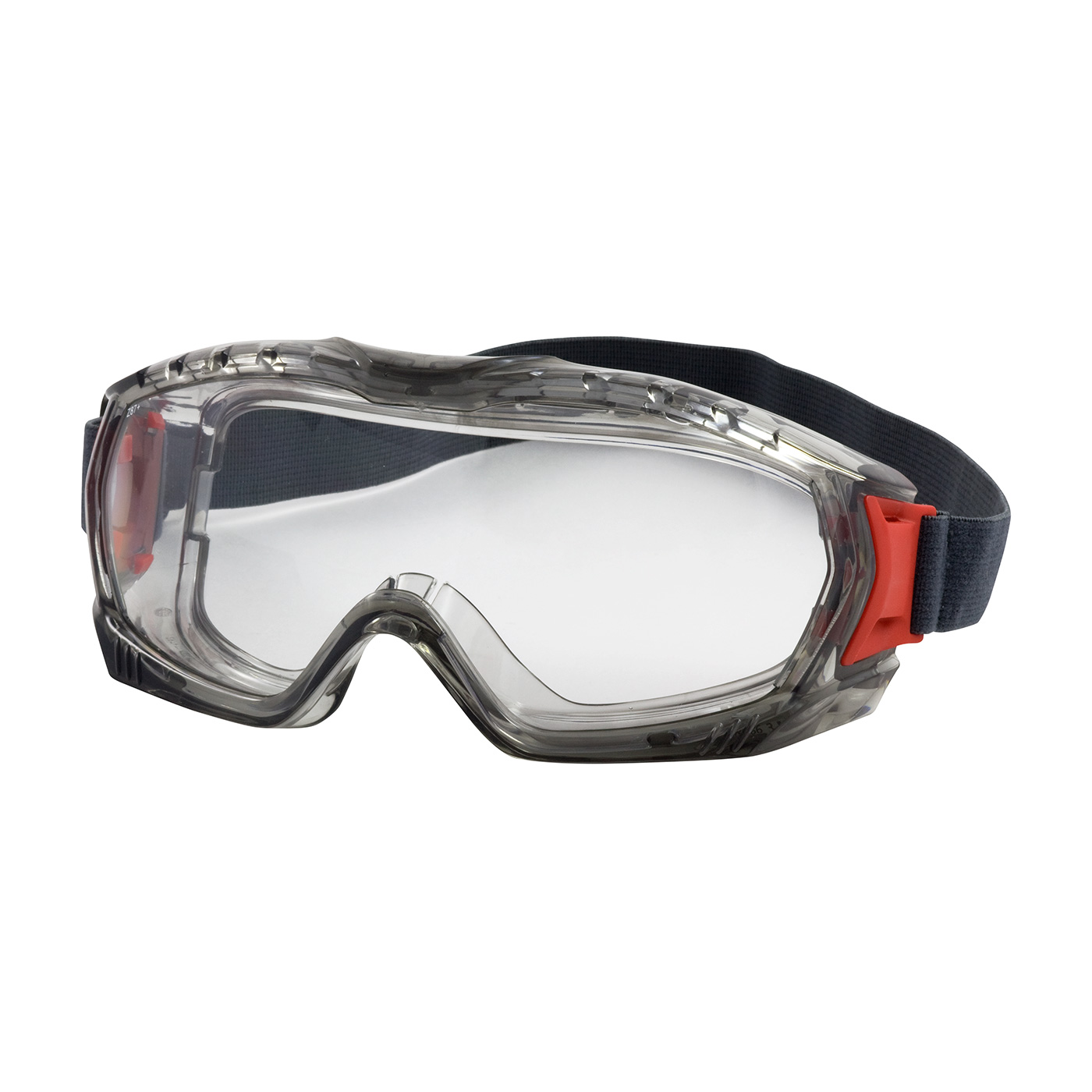 Bouton Optical 251-60-0020 Indirect Vent Goggle with Gray Body, Clear Lens and Anti-Scratch / FogLess 3Sixty Coating, Gray, OS