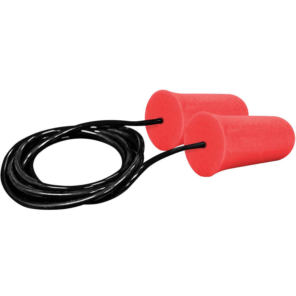 PIP 267-HPF410C Tapered Disposable Soft Polyurethane Foam Corded Ear Plugs - NRR 32 / SNR 38, Red, OS
