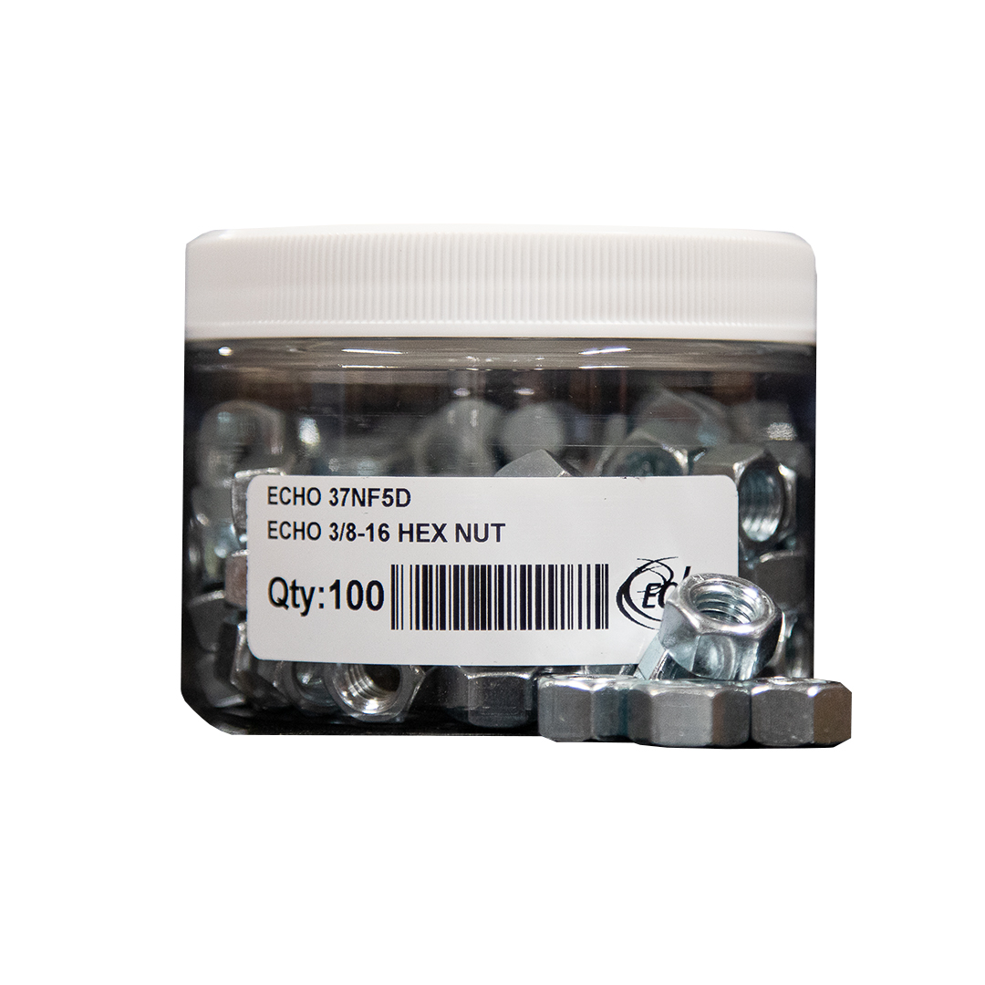 ECHO 37NF5D-PACK(100)L 848054 ECHO 3/8-16 HEX NUT