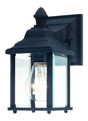 dol 930-50 Dolan Designs One Light Wall Sconce Black - Charleston (1) 60W Bulbs Not Included 4.50IN W X 9IN H