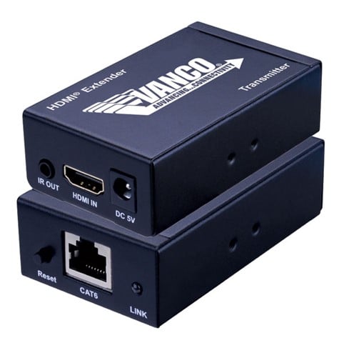 van 280501 VANCO HDMI EXTENDER OVER SINGLE CAT5E/6 W/IR