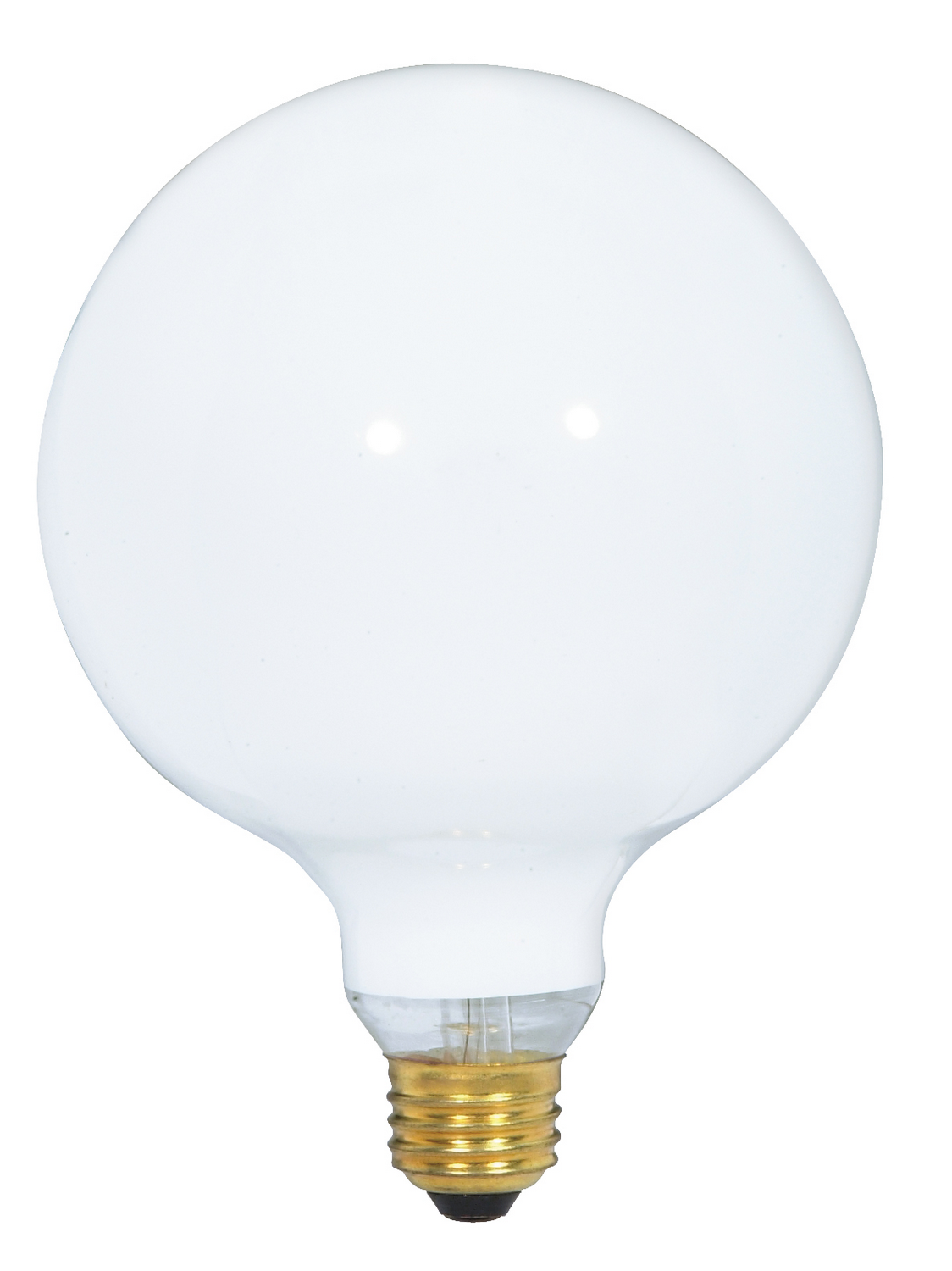 Satco S3002 60 Watt G40 Incandescent - Gloss White - 4000 Average rated hours - 550 Lumens - Medium base - 120 Volt