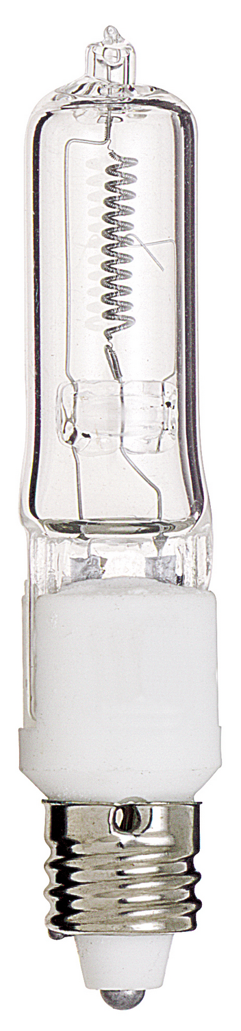 Satco S3109 250 Watt - Halogen - T4 1/2 - Clear - 2000 Average rated hours - 4200 Lumens - Mini Candelabra base - 120 Volt