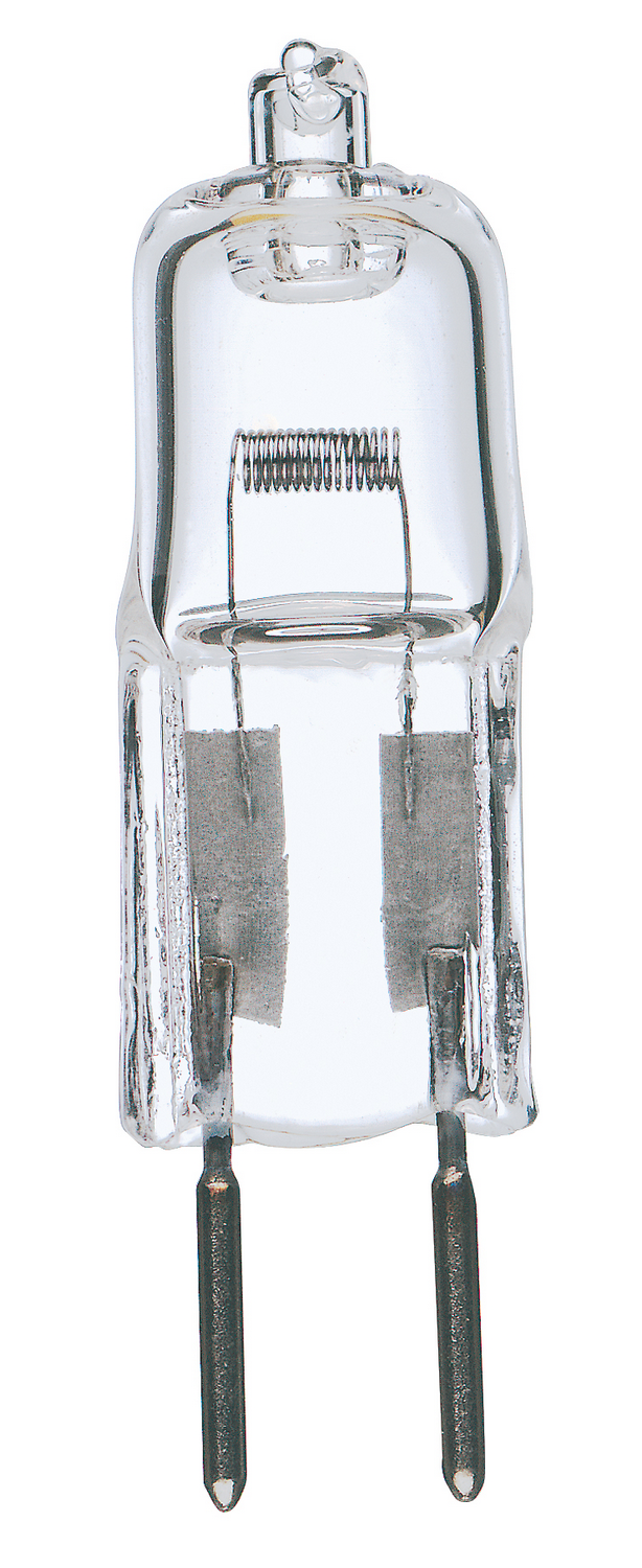 Satco S3121 50 Watt - Halogen - T4 - Clear - 2000 Average rated hours - 900 Lumens - Bi Pin GY6.35 base - 12 Volt