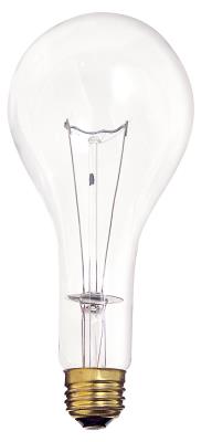 Satco S4959 300 Watt PS25 Incandescent - Clear - 5000 Average rated hours - 3600 Lumens - Medium base - 130 Volt