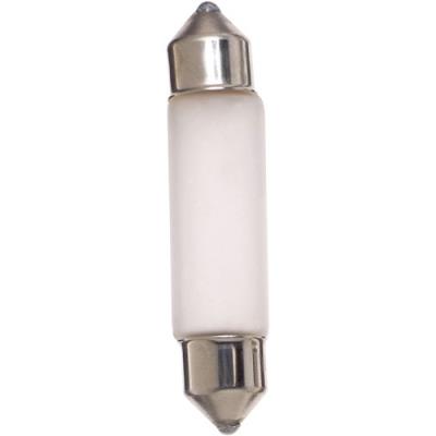 Satco S6991 5 Watt miniature - T3 1/4 - Frost - 15000 Average rated hours - 50 Lumens - Festoon base - 24 Volt