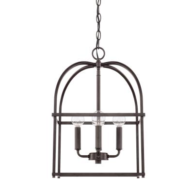 Capital Lighting Fixture Company 527542BZ 12.5" W x 18.5" H 4-Light Lantern Foyer Pendant in Bronze